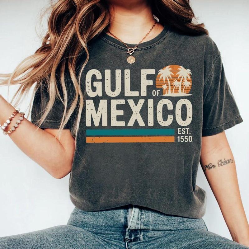 Gulf Mexico Est 1550 Texas Alabama Mississippi - Adult & Kids T-Shirts, Sweatshirts & Hoodies apparel design preview 1