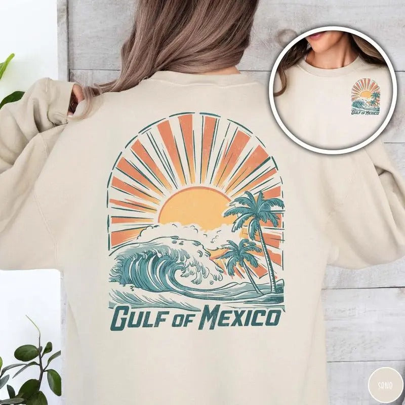 Gulf Mexico Coast Beach Texas Alabama Mississippi - Adult & Kids T-Shirts, Sweatshirts & Hoodies apparel design preview 1