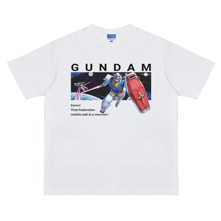 Gundam "Space Battle" Vintage Anime 100% Cotton - Adult & Kids T-Shirts, Sweatshirts & Hoodies apparel design preview 1