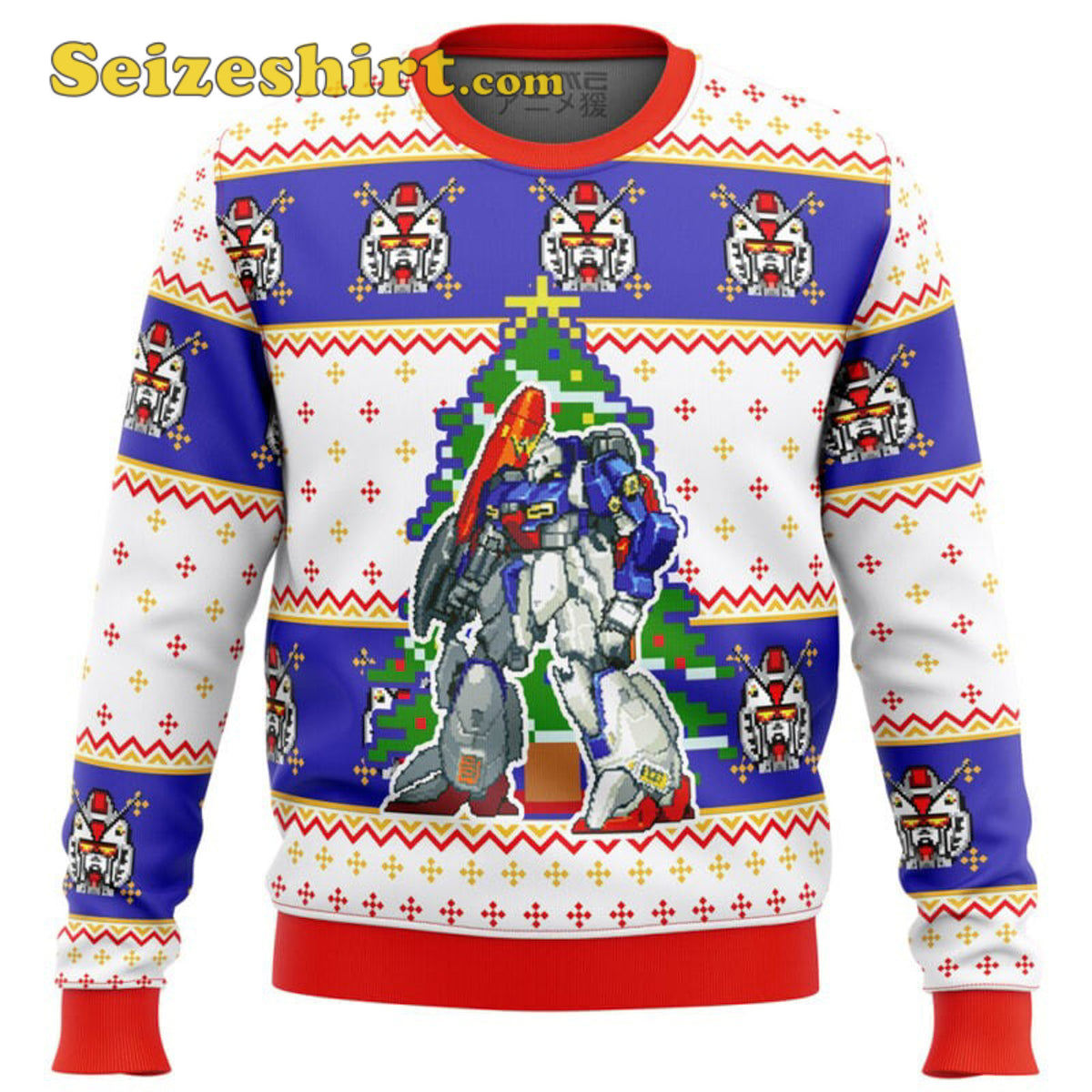 Gundam Xmas Ideas Ugly Christmas Sweater - Holiday Gift product image