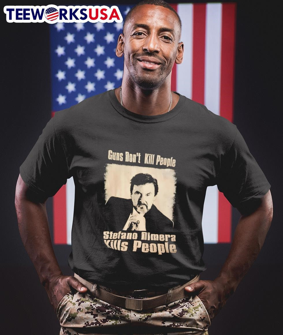 Guns Don't Kill People Stefano Dimera Kills Days Of - Adult & Kids T-Shirts, Sweatshirts & Hoodies apparel design preview 1