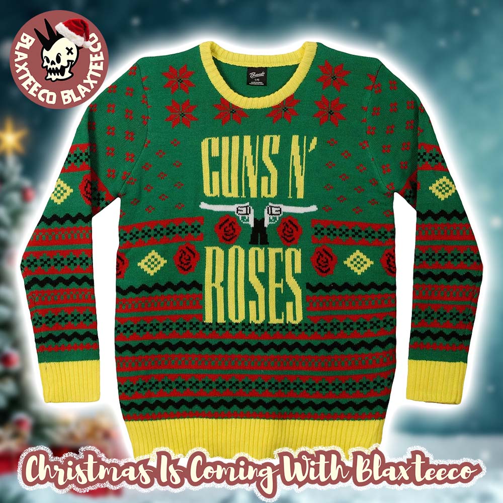 Guns N Roses Signature Holiday Ugly Christmas Sweater - Holiday Gift product image