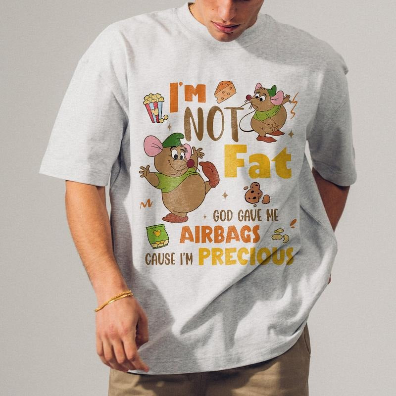 Gus I'M Not Fat God Gave Me Airbags Cause Precious - Adult & Kids T-Shirts, Sweatshirts & Hoodies apparel design preview 1