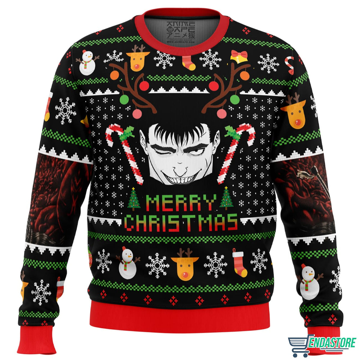 Guts Santa Claus Berzerk 3D Christmas Sweater - Holiday Gift product image