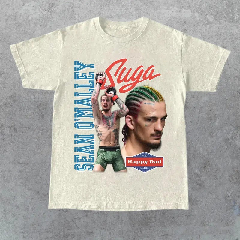 HAPPY DAD X SUGA SEAN VINTAGE FIGHT NIGHT - Adult & Kids T-Shirts, Sweatshirts & Hoodies apparel design preview 1