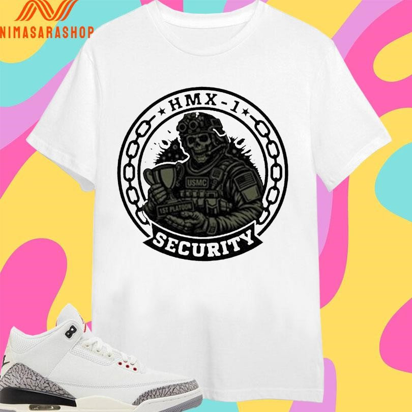 HMX-1 Security Skeleton - Adult & Kids T-Shirts, Sweatshirts & Hoodies apparel design preview 1
