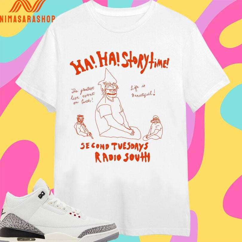 Ha Storytime Second Tuesdays Radio South - Adult & Kids T-Shirts, Sweatshirts & Hoodies apparel design preview 1