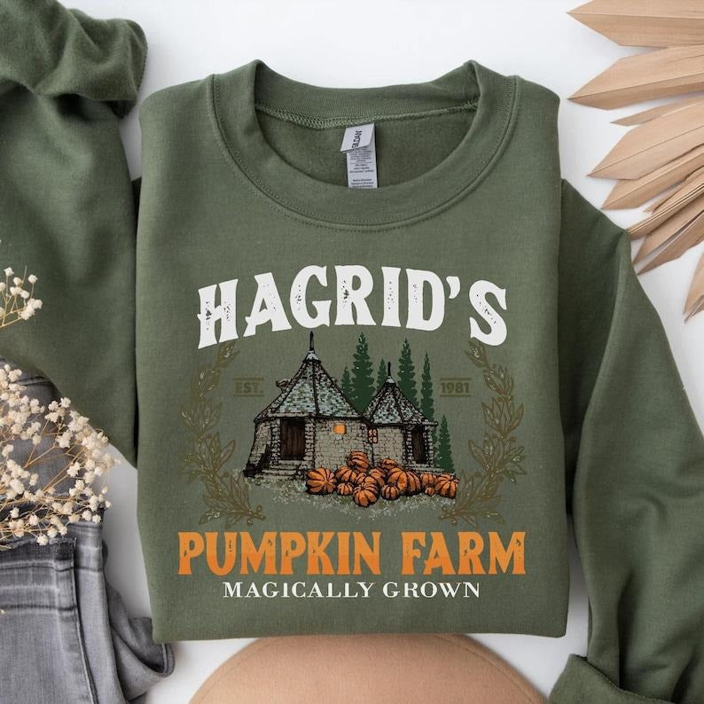 Hagrid'S Pumpkin Farm Fall - Adult & Kids T-Shirts, Sweatshirts & Hoodies apparel design preview 1