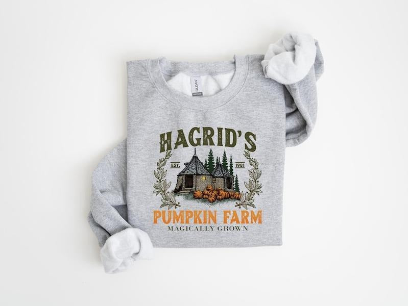 Hagrid'S Pumpkin Farm Thanksgiving 2024 Fall - Adult & Kids T-Shirts, Sweatshirts & Hoodies apparel design preview 1