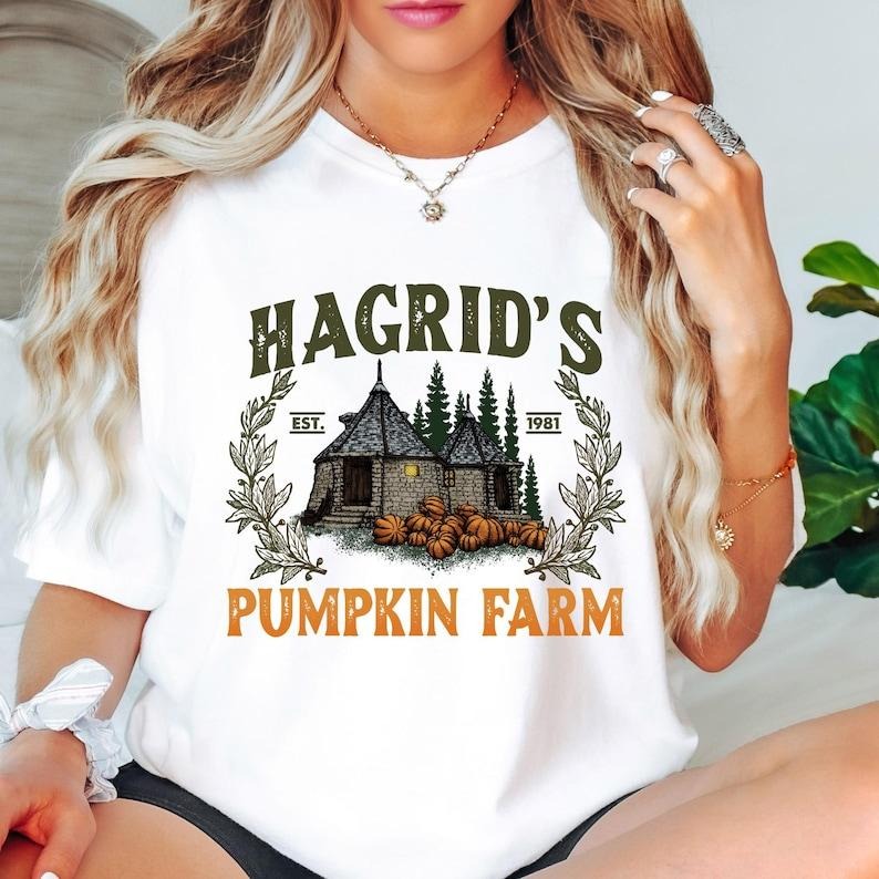 Hagrid'S Pumpkin Farm Cotton Fall Halloween - Adult & Kids T-Shirts, Sweatshirts & Hoodies apparel design preview 1
