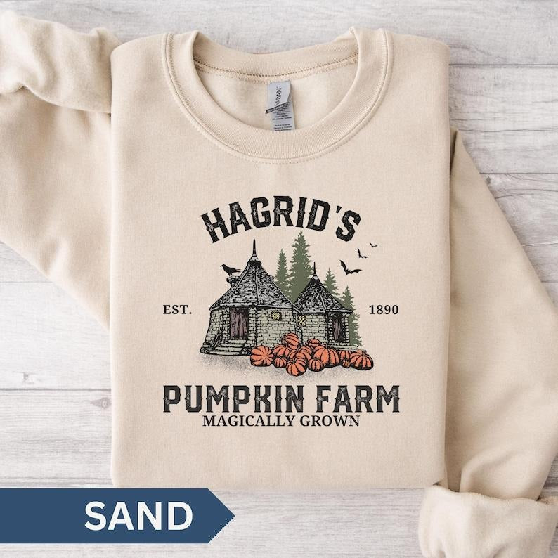 Hagrid'S Pumpkin Farm Thanksgiving Fall Halloween - Adult & Kids T-Shirts, Sweatshirts & Hoodies apparel design preview 1