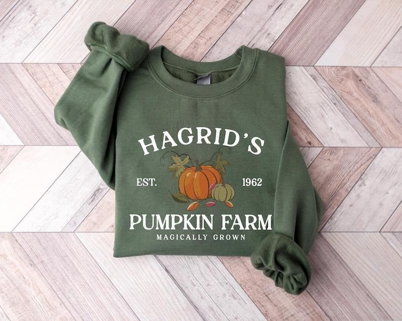 Hagrid'S Pumpkin Patch Fall Halloween Farm - Adult & Kids T-Shirts, Sweatshirts & Hoodies apparel design preview 1