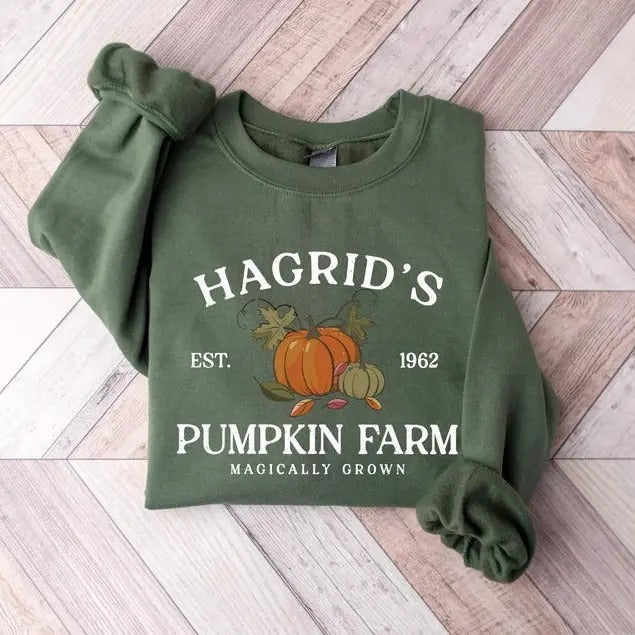 Hagrid'S Pumpkin Patch Thanksgiving 2024 Fall - Adult & Kids T-Shirts, Sweatshirts & Hoodies apparel design preview 1