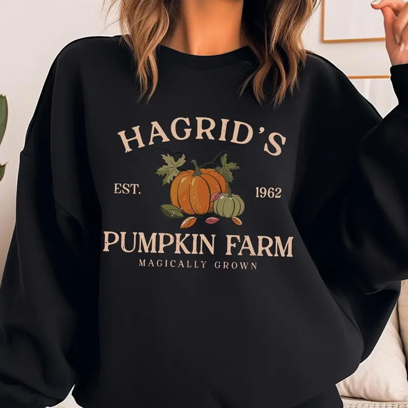 Hagrids Pumpkin Patch Fall HP Fan Potterhead - Adult & Kids T-Shirts, Sweatshirts & Hoodies apparel design preview 1