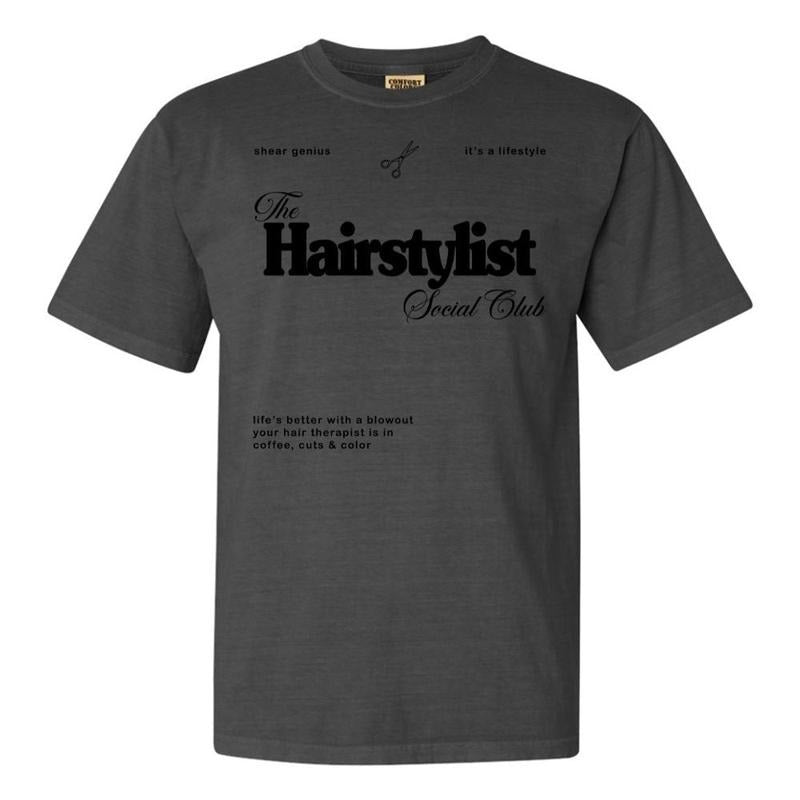 'Hairstylist Social Club' - Adult & Kids T-Shirts, Sweatshirts & Hoodies apparel design preview 1