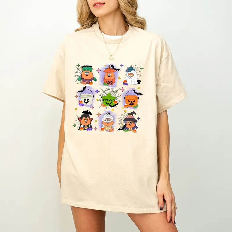 Halloween Chicken Nuggets 90s Retro Spooky Nugget - Adult & Kids T-Shirts, Sweatshirts & Hoodies apparel design preview 1