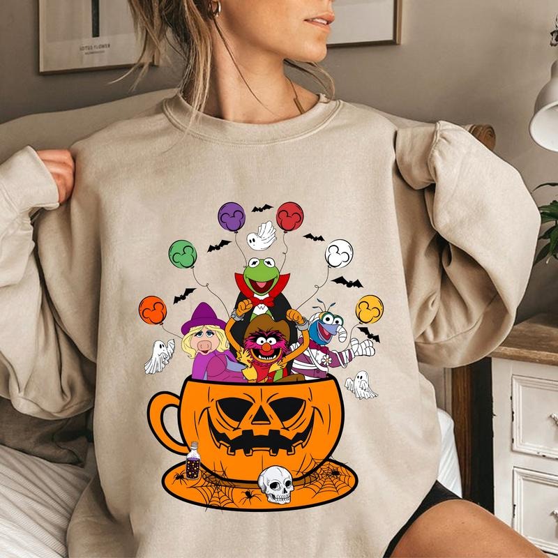 Halloween Cup Muppets Cartoon 90s Childhood Day - Adult & Kids T-Shirts, Sweatshirts & Hoodies apparel design preview 1