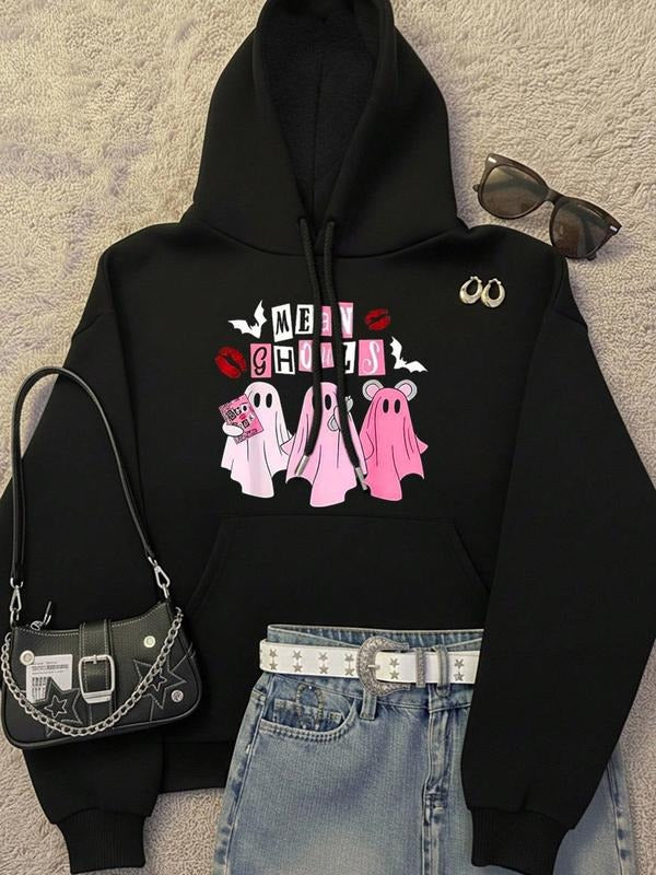 Halloween Essential Round Neck Ghost Print Casual - Adult & Kids T-Shirts, Sweatshirts & Hoodies apparel design preview 1