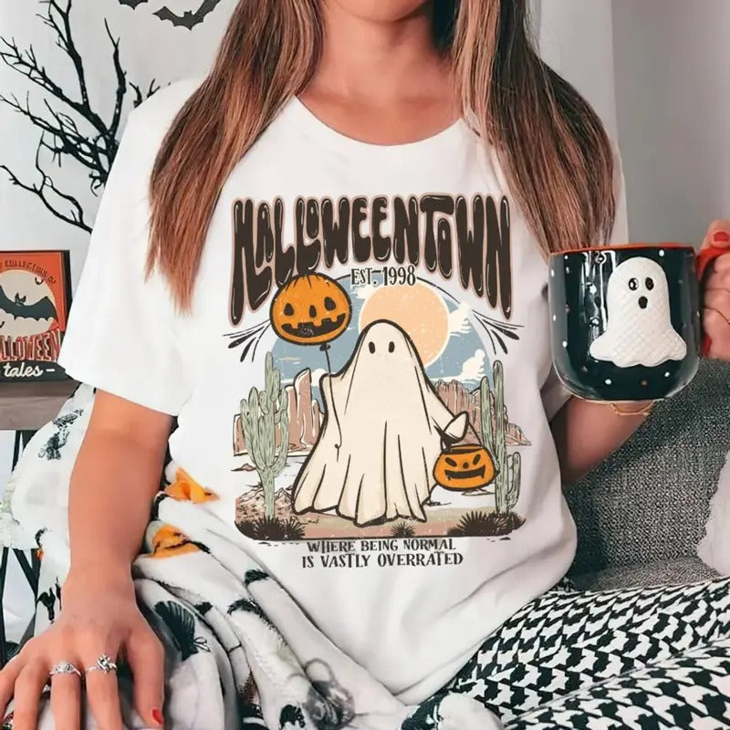 Halloween Est 1998 Ghost Fall Spooky Season Cute - Adult & Kids T-Shirts, Sweatshirts & Hoodies apparel design preview 1