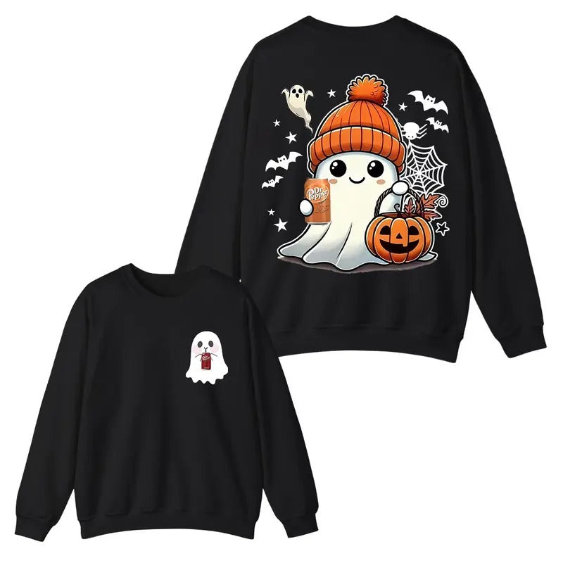 Halloween Ghost Pepper Cute Pumpkin Fall Spooky - Adult & Kids T-Shirts, Sweatshirts & Hoodies apparel design preview 1