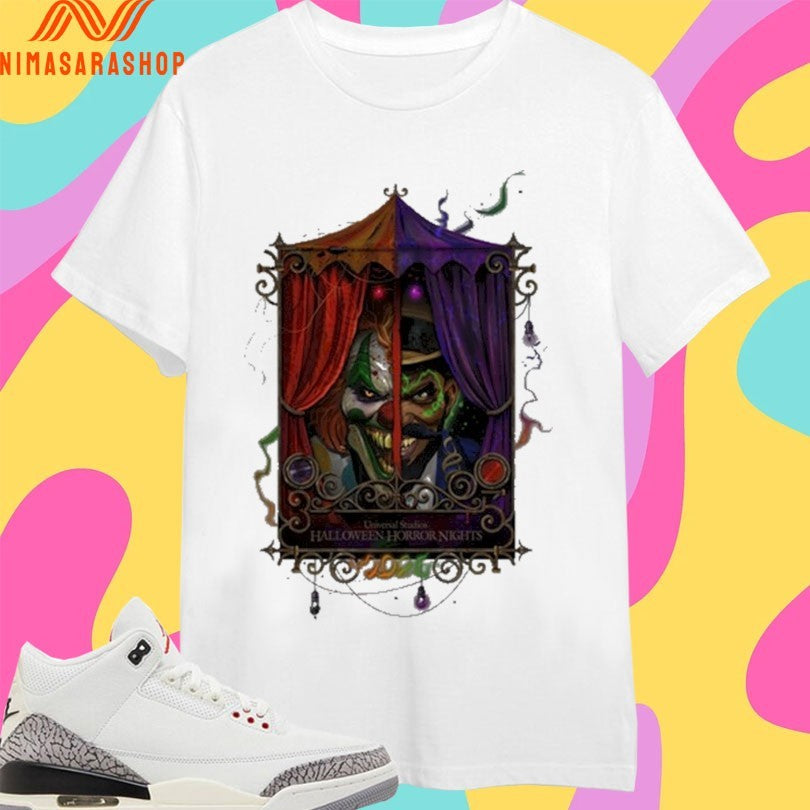 Halloween Horror Nights Clown 2026 - Adult & Kids T-Shirts, Sweatshirts & Hoodies apparel design preview 1