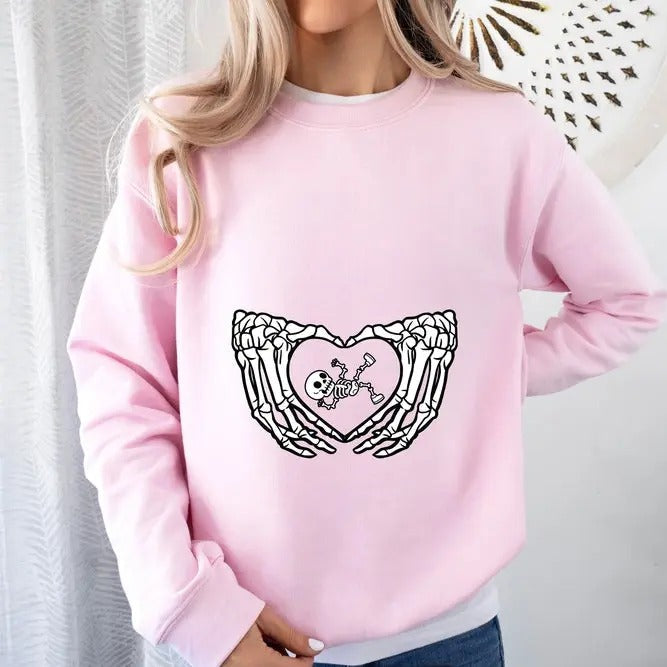Halloween Pregnancy Reveal Cute Funny New Mom - Adult & Kids T-Shirts, Sweatshirts & Hoodies apparel design preview 1