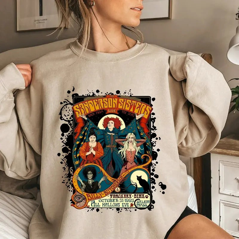 Halloween Sanderson Sisters Hocus Pocus Party Friend - Adult & Kids T-Shirts, Sweatshirts & Hoodies apparel design preview 1
