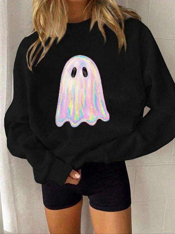 Halloween Shimmering Ghost Casual Loose Fit Thicker - Adult & Kids T-Shirts, Sweatshirts & Hoodies apparel design preview 1