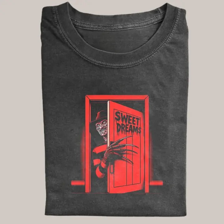 Halloween Vintage Freddy Krueger Sweet Dreams Horror - Adult & Kids T-Shirts, Sweatshirts & Hoodies apparel design preview 1