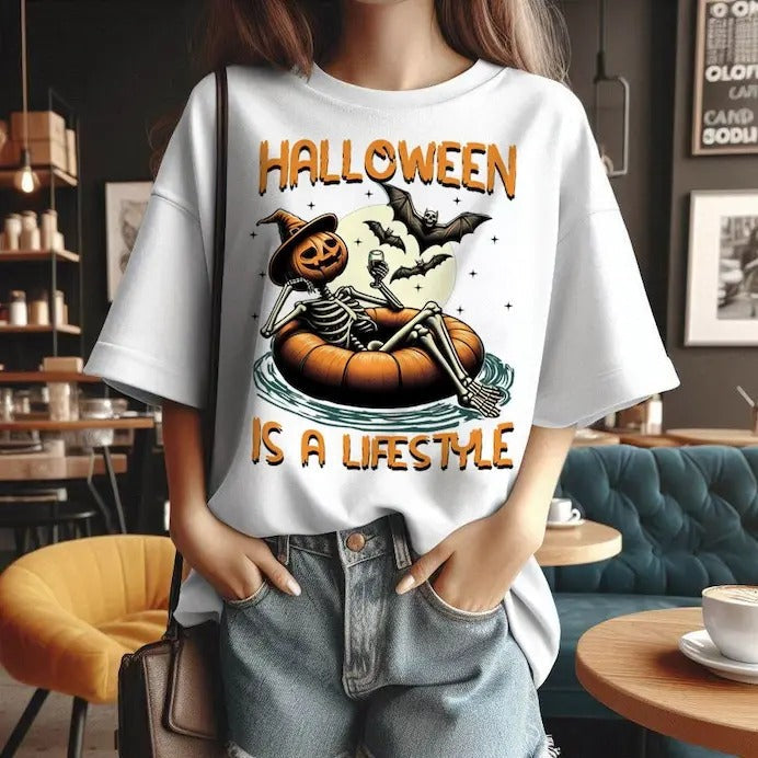 Halloween Is Lifestyle Cute Summerween Spooky Summer - Adult & Kids T-Shirts, Sweatshirts & Hoodies apparel design preview 1