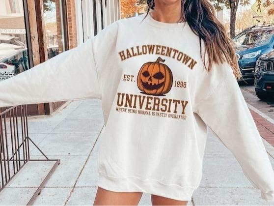 Halloweentown Est 1998 University Retro Fall - Adult & Kids T-Shirts, Sweatshirts & Hoodies apparel design preview 1