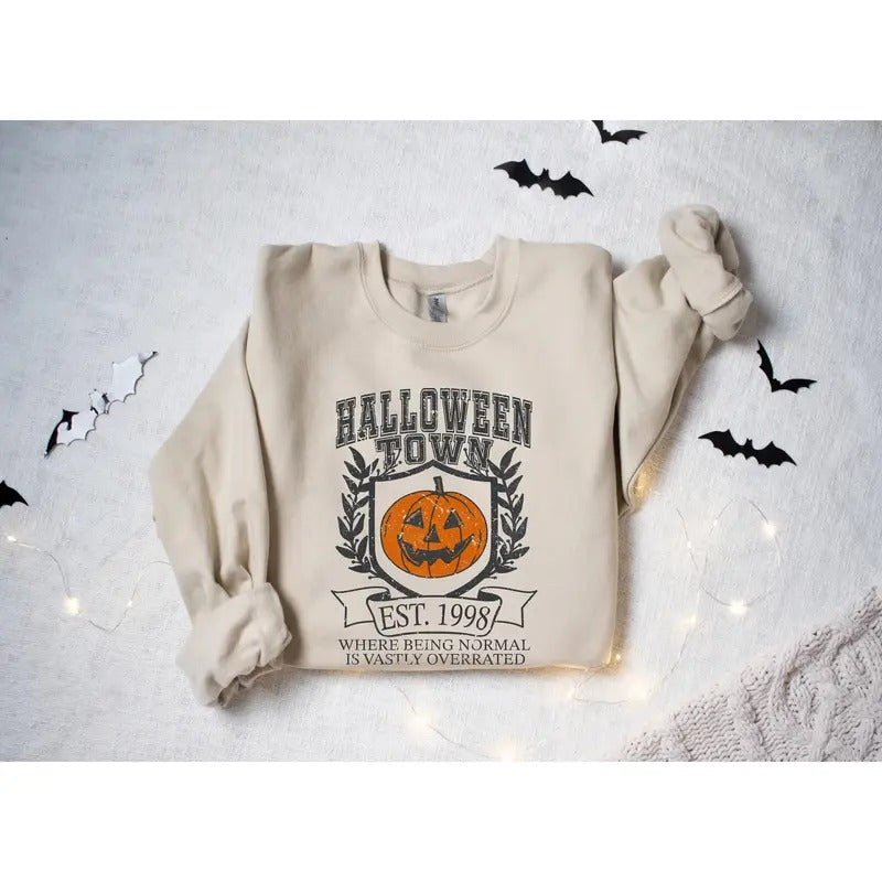 Halloweentown University Halloween Town Est 1998 Fall - Adult & Kids T-Shirts, Sweatshirts & Hoodies apparel design preview 1