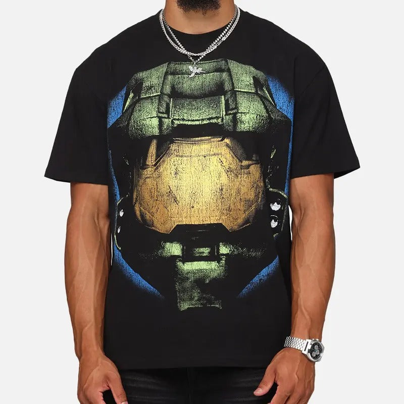 Halo Big Head Black Trending Movie Menswear - Adult & Kids T-Shirts, Sweatshirts & Hoodies apparel design preview 1