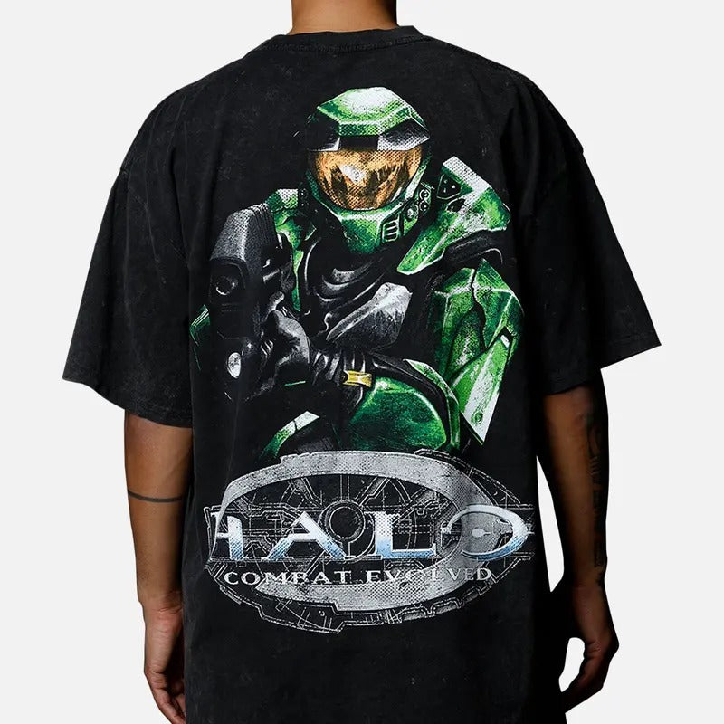 Halo Combat Evolved Vintage Trending Movie Menswear - Adult & Kids T-Shirts, Sweatshirts & Hoodies apparel design preview 1