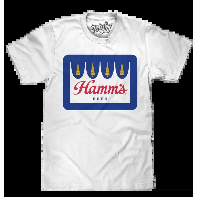 Hamm'S Crown Color Logo White - Adult & Kids T-Shirts, Sweatshirts & Hoodies apparel design preview 1