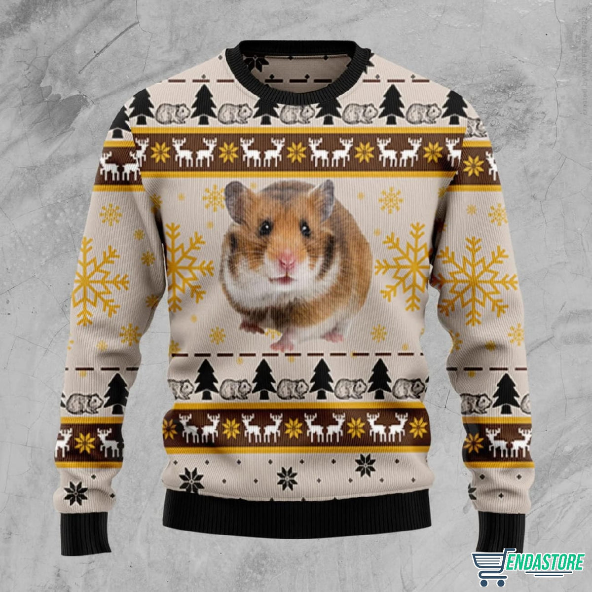 Hamster Cute 3D Ugly Christmas Sweater - Holiday Gift product image