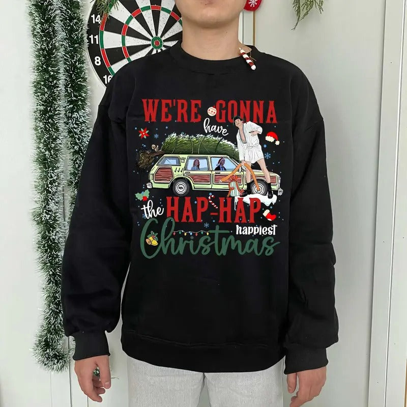 Hap Happiniest Griswold Family Vacation Funny Xmas - Adult & Kids T-Shirts, Sweatshirts & Hoodies apparel design preview 1