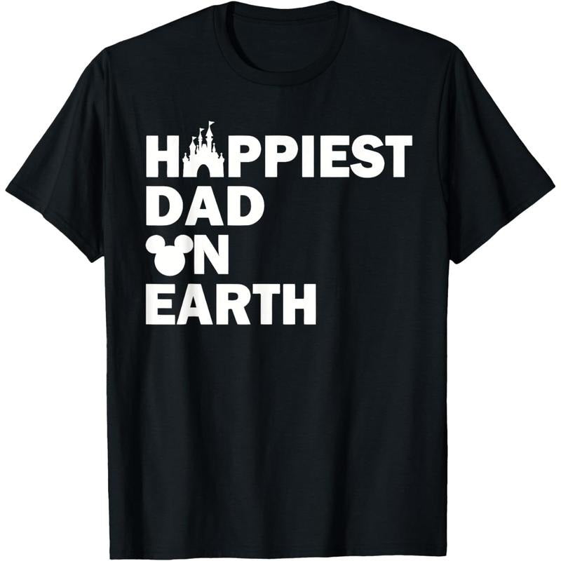 Happiest Dad Earth Funny Papa Daddy Happy - Adult & Kids T-Shirts, Sweatshirts & Hoodies apparel design preview 1