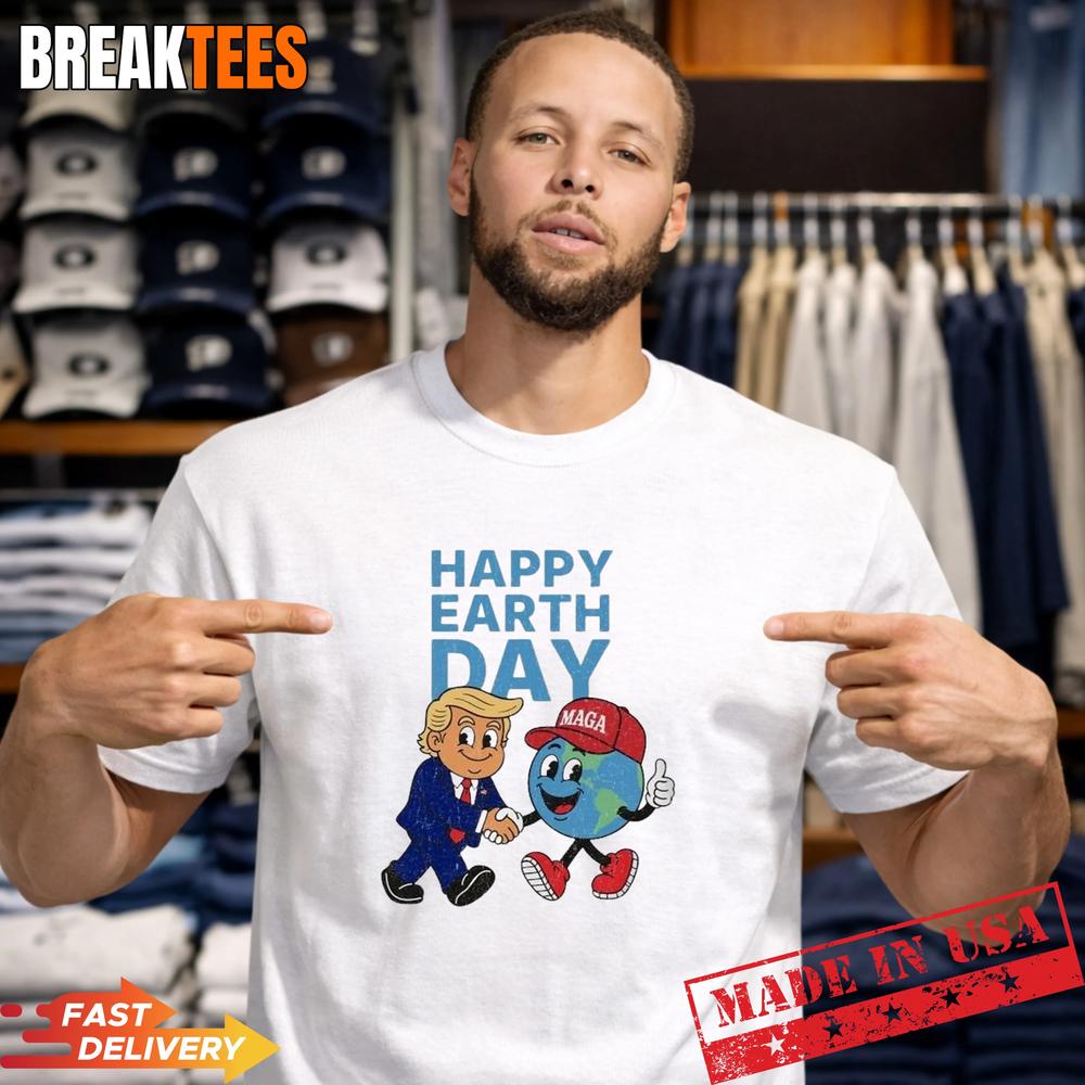 Happy Earth Day Trum - Adult & Kids T-Shirts, Sweatshirts & Hoodies apparel design preview 1