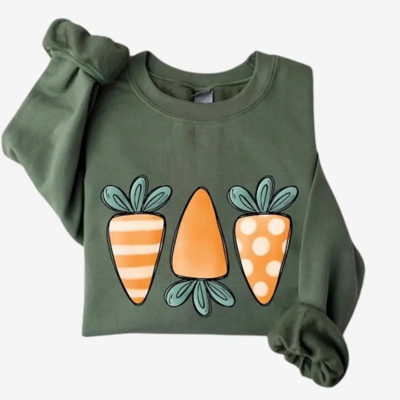 Happy Easter Carrot Day - Adult & Kids T-Shirts, Sweatshirts & Hoodies apparel design preview 1