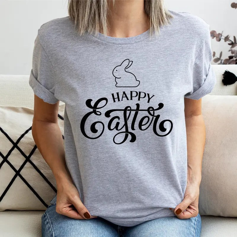 Happy Easter Rabbit Family Bunny Retro Fun Short - Adult & Kids T-Shirts, Sweatshirts & Hoodies apparel design preview 1