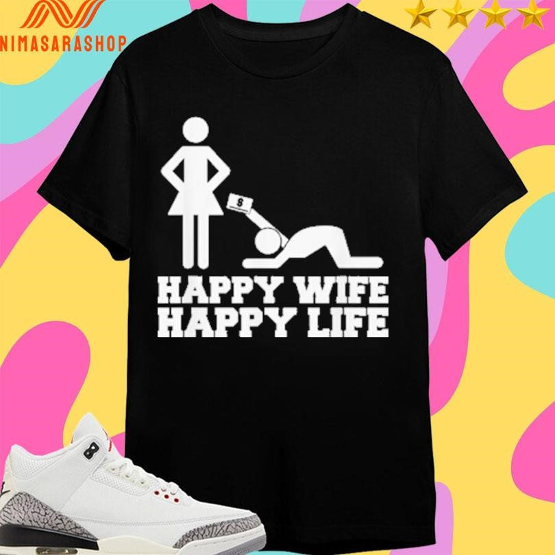 Happy Wife Life - Adult & Kids T-Shirts, Sweatshirts & Hoodies apparel design preview 1