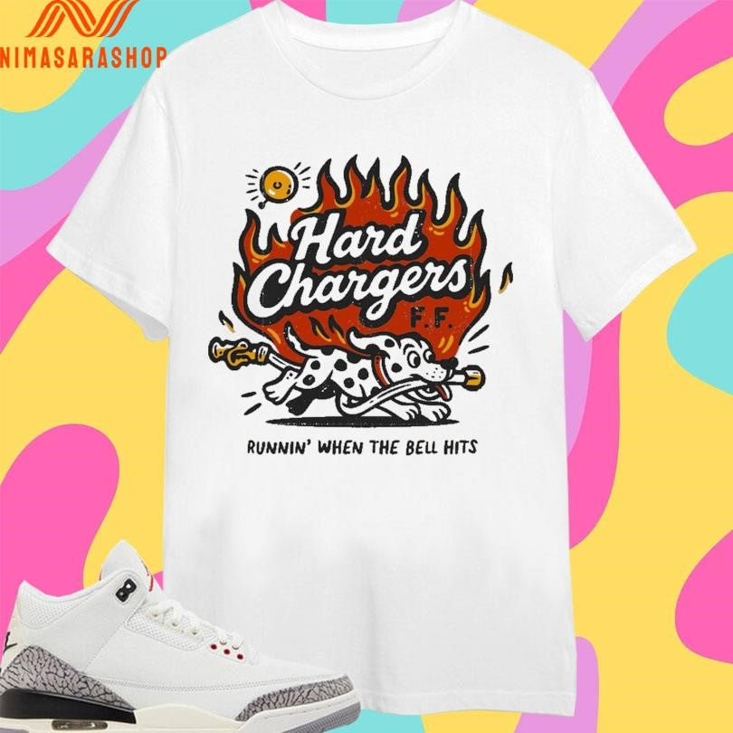 Hard Chargers FF Runnin’ When The Bell Hits - Adult & Kids T-Shirts, Sweatshirts & Hoodies apparel design preview 1