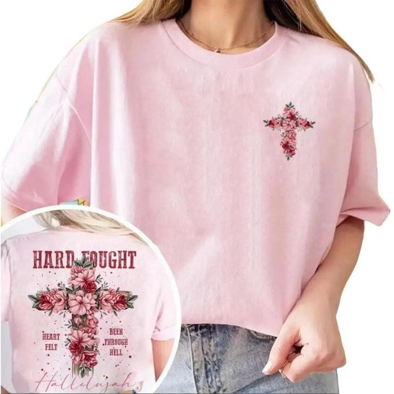 Hard Fought Hallelujah Pure Cotton Fabric Casual - Adult & Kids T-Shirts, Sweatshirts & Hoodies apparel design preview 1