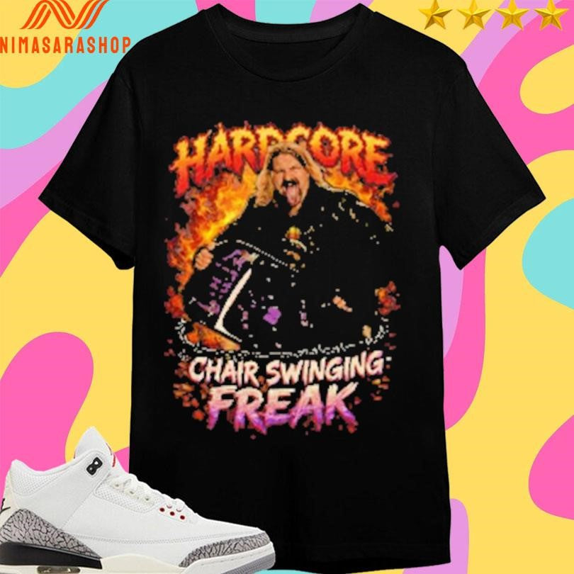Hardcore Chair Swinging Freak - Adult & Kids T-Shirts, Sweatshirts & Hoodies apparel design preview 1