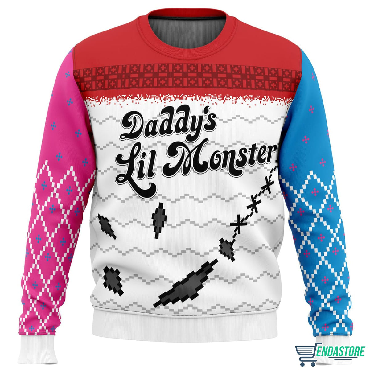 Harley Daddy Lil Monster 3D Ugly Christmas Sweater - Holiday Gift product image