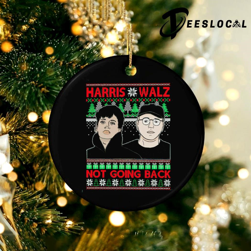 Harris Walz We Are Not Going Back Ugly Christmas Sweater - Holiday Gift product image 2