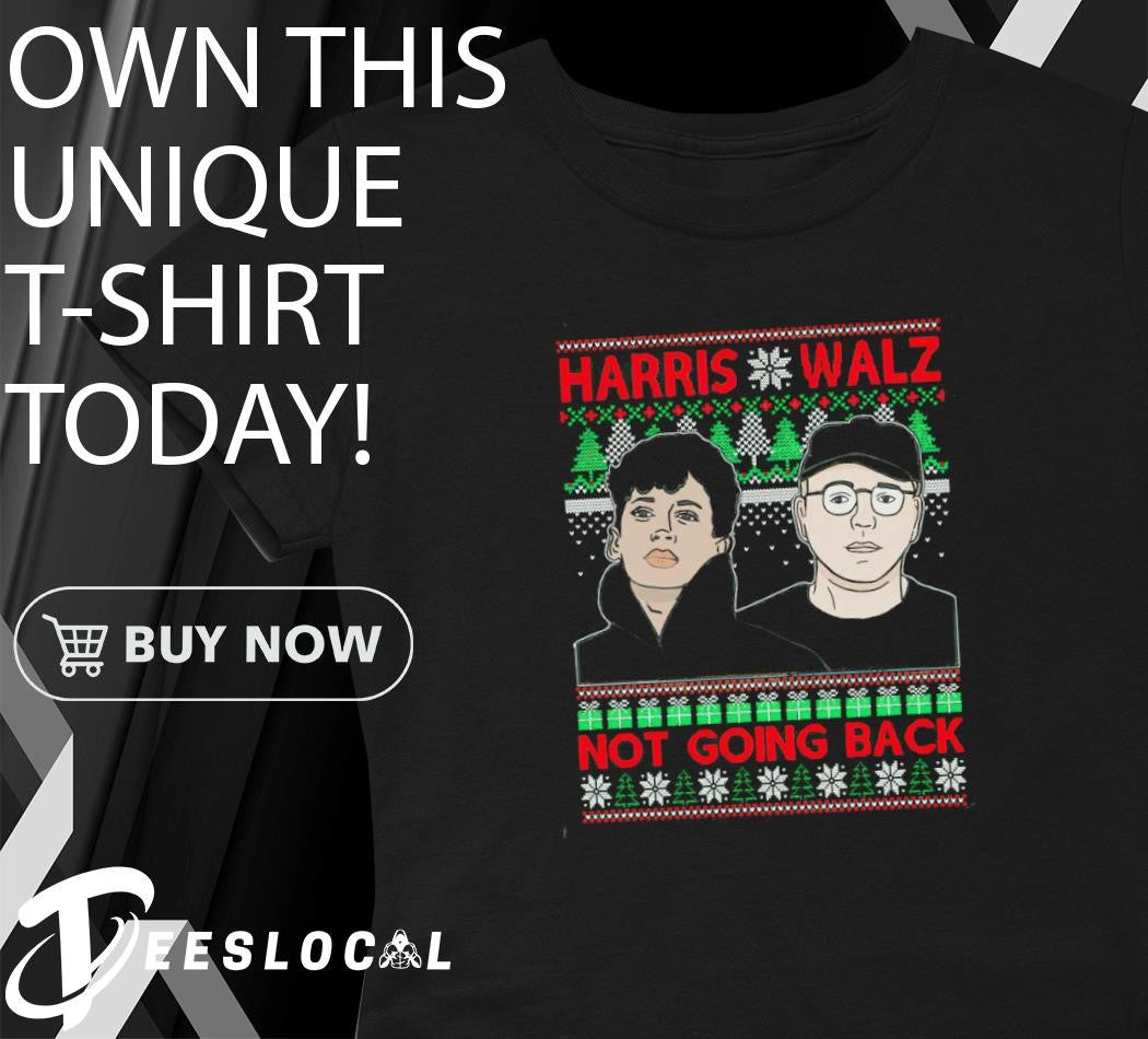 Harris Walz We Are Not Going Back Ugly Christmas Sweater - Holiday Gift product image 4