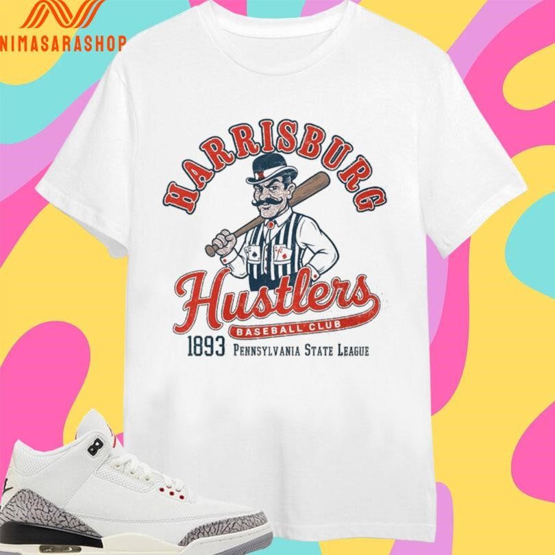 Harrisburg Hustlers Baseball Club 1893 Pennsylvania - Adult & Kids T-Shirts, Sweatshirts & Hoodies apparel design preview 1