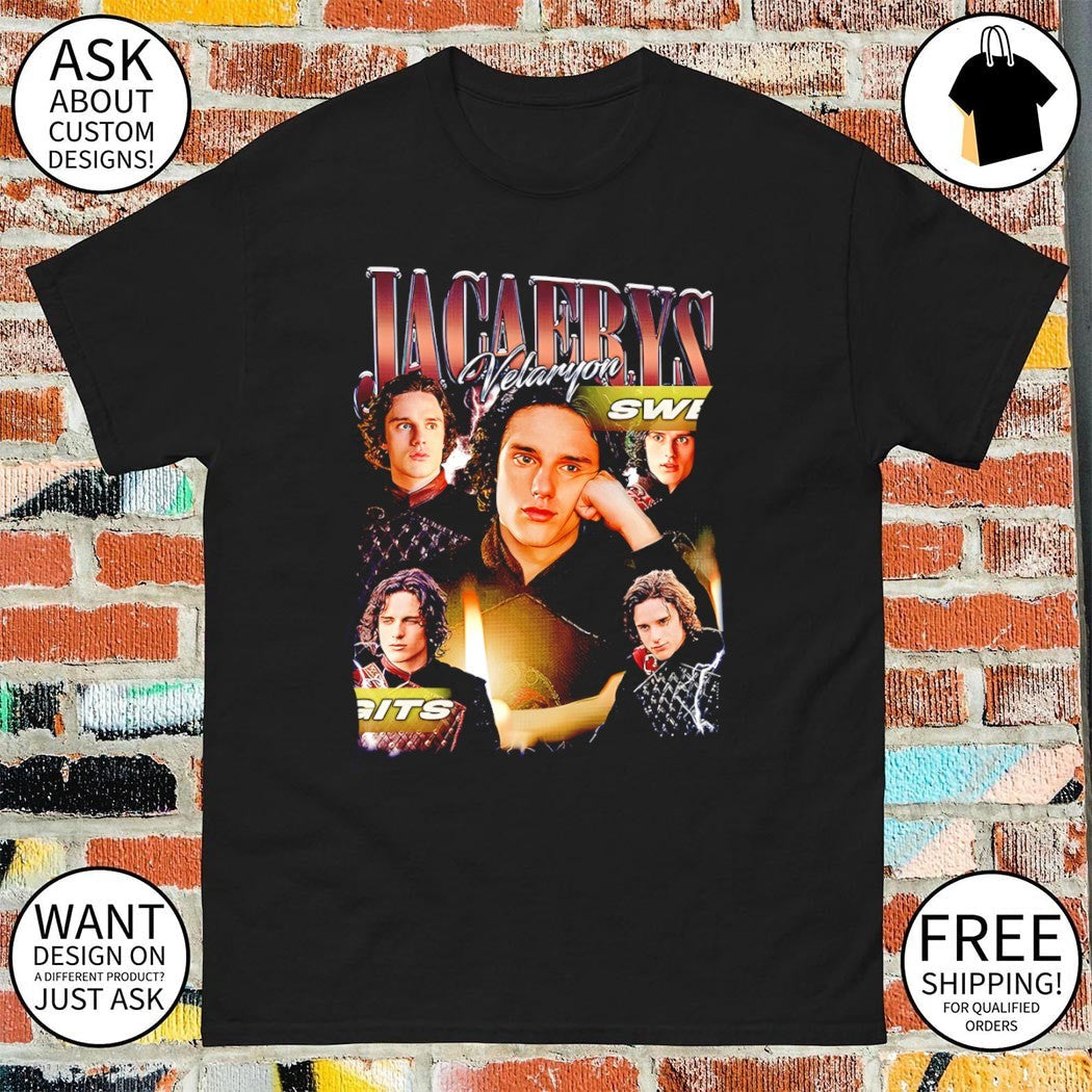 Harry Collett as Jacaerys Velaryon graphic vintage - Adult & Kids T-Shirts, Sweatshirts & Hoodies apparel design preview 1